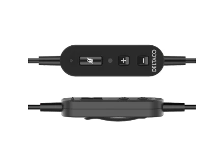 Deltaco Headset mono, USB, noise reducing mic - Image 2