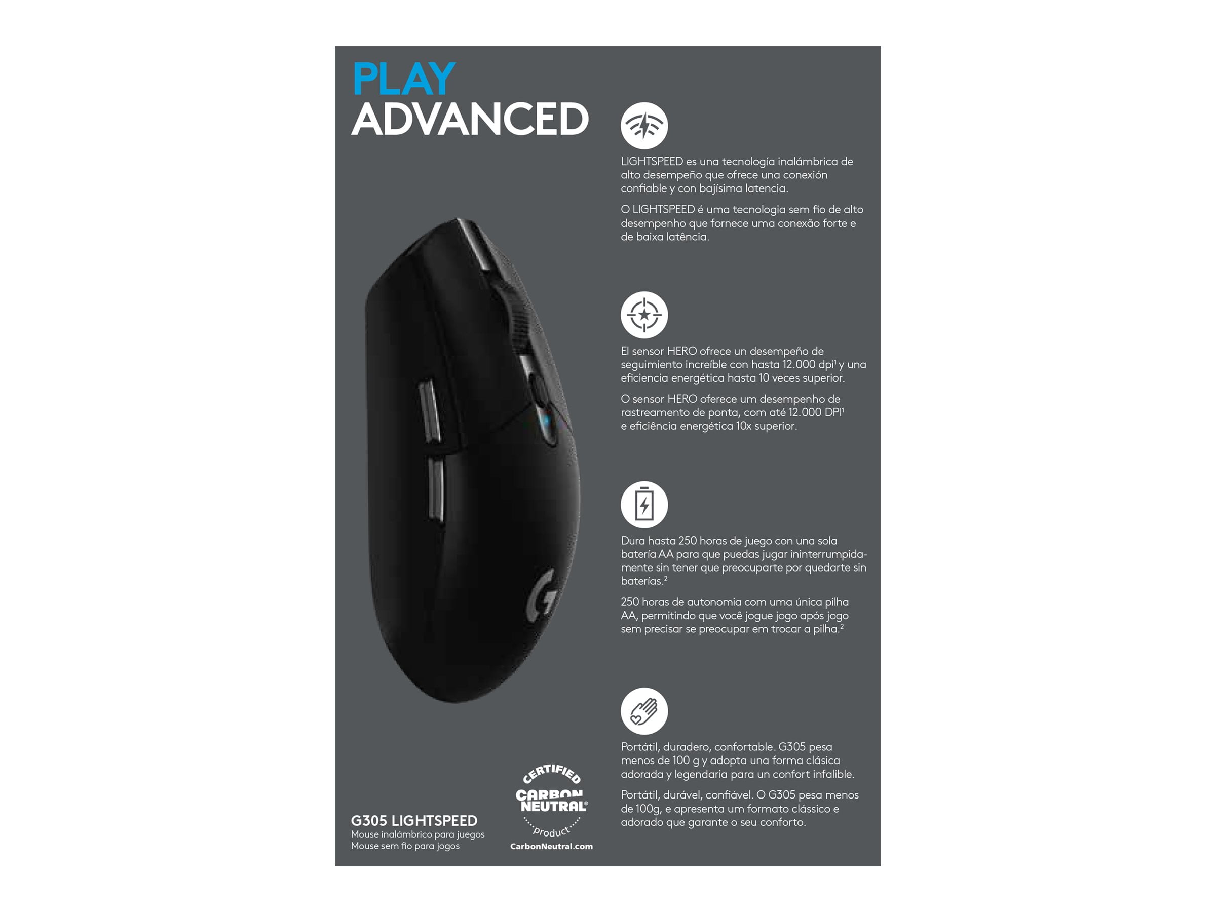 Logitech G305 Optisk Trådløs - Image 8